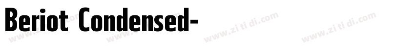 Beriot Condensed字体转换